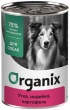 Organix Утка и Индейка с Картофелем для Собак (банка)