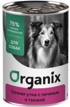 Organix Утка с Печенью и Тыквой для Собак (банка)