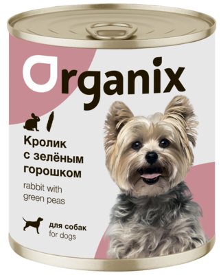 Organix Кролик с Зелёным Горошком для Собак (банка)