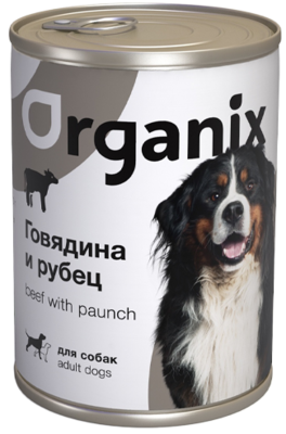 Organix Говядина и Рубец для Собак (банка)