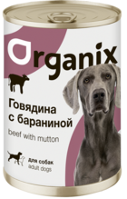 Organix Говядина с Бараниной для Собак (банка)