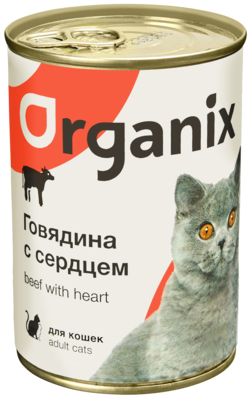 Organix Говядина с Сердцем для Кошек (банка)