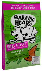 Barking Heads Big Foot for Large Adult Dogs Over 25kg Chop Lickin' Lamb