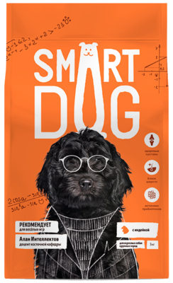 Smart Dog с Индейкой для Взрослых Собак Крупных Пород
