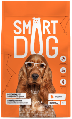 Smart Dog с Индейкой для Взрослых Собак Всех Пород