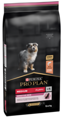 Pro Plan Medium Puppy Sensitive Skin с Высоким Содержанием Лосося