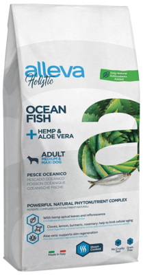alleva Holistic Ocean Fish + Hemp & Aloe Vera Adult Medium & Maxi Dog