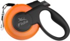 Fida Mars Рулетка для Собак Оранжево-Чёрная (тросовый поводок)