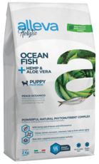 alleva Holistic Ocean Fish + Hemp & Aloe vera Puppy Maxi Dog