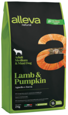 alleva Natural Adult Medium & Maxi Dog Lamb & Pumpkin