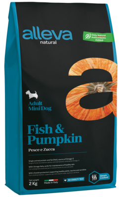 alleva Natural Adult Mini Dog Fish & Pumpkin