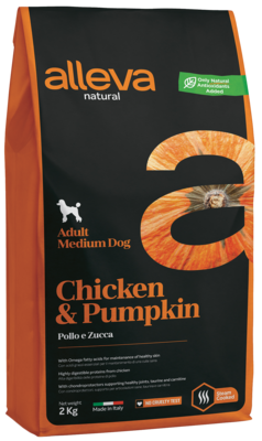 alleva Natural Adult Medium Dog Chicken & Pumpkin