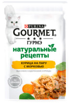 Gourmet Натуральные Рецепты Курица на Пару с Морковью (пауч)