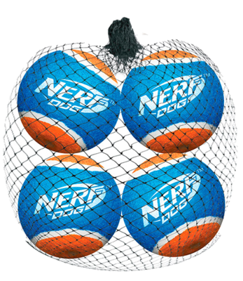 Nerf Dog Мяч теннисный для бластера (упаковка 4 шт)
