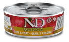 N&D Quinoa Skin & Coat Quail & Coconut for Cat (банка)