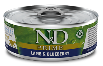 N&D Prime Lamb & Blueberry for Cat (банка)