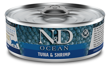 N&D Ocean Tuna & Shrimp for Cat (банка)
