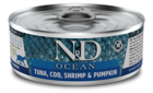 N&D Ocean Tuna, Cod, Shrimp & Pumpkin for Cat (банка)