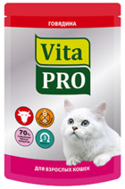 Vita Pro для Взрослых Кошек Говядина (пауч)