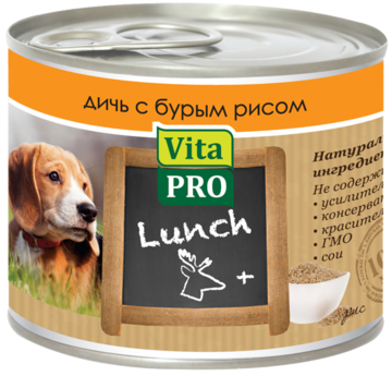 Vita Pro Lunch Дичь с Бурым Рисом (банка)