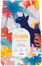Florida Индейка, Яблоко для Взрослых Кошек с Чувствительным Пищеварением