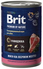 Brit Premium by Nature Консервированный Корм для Собак Говядина (банка)