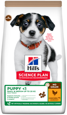 Hill's Science Plan Puppy Small & Medium No Grain Chicken