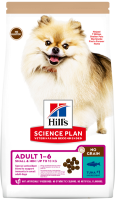 Hill's Science Plan Adult 1-6 Small & Mini No Grain Tuna