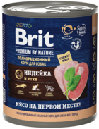 Brit Premium by Nature Индейка и Утка (банка)