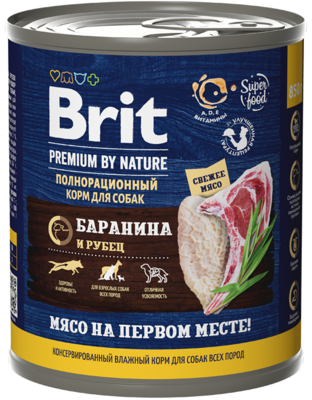 Brit Premium by Nature Баранина и Рубец (банка)