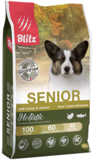 Blitz Holistic Senior with Turkey & Salmon From 7 Years All Breeds