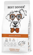 Best Dinner Duck & Potato Sensible Adult Medium & Maxi