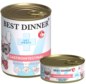 Best Dinner Exclusive Vet Profi Gastro Intestinal Ягненок с Сердцем (банка)