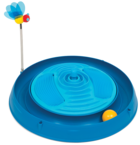 Catit Круглый массажный центр с мячиком и игрушкой-пчелкой голубой