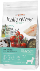 Italian Way Hypoallergenic Ideal Weight Trout and Blueberries Adult Mini