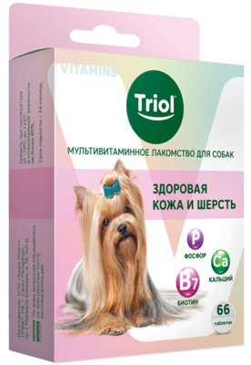 Мультивитаминное лакомство для собак "Здоровая кожа и шерсть"