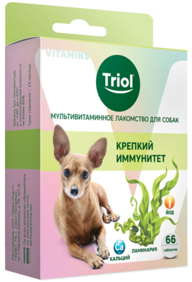 Triol Мультивитаминное лакомство для собак "Крепкий иммунитет"