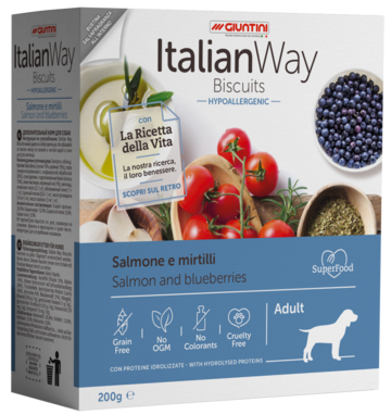 Italian Way Biscuits Hypoallergenic Salmon and Blueberries Adult