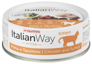 Italian Way Kitten Chicken and Turkey Kitten (банка)