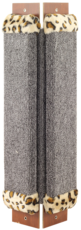 Gamma Когтеточка из ковролина №1 угловая с оторочкой из меха