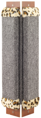 Gamma Когтеточка из ковролина №1 угловая с оторочкой из меха