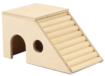 Gamma Домик-лестница для мелких животных деревянный