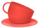 United Pets чашка 2,5 л Kit CUP + коврик 35 см, красные