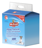 Mr.Fresh Expert Подстилки Гелевые впитывающие Regular для собак и кошек 40*60 см, 30шт.