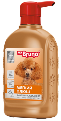 Mr.Bruno Мягкий плюш Шампунь-кондиционер для собак с мягкой шерстью