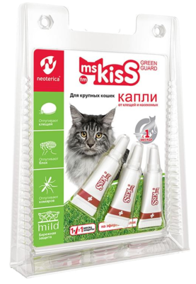Ms.Kiss-Капли репеллентные для крупных кошек