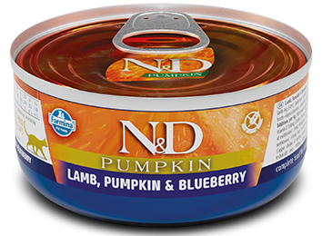 N&D Pumpkin Lamd, Pumpkin & Blueberry for Cat (банка)