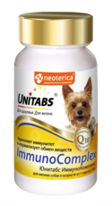 Unitabs ImmunoComplex для мелких собак для иммунитета, 100 таб.