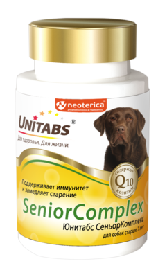 Unitabs SeniorComplex для собак старше 7 лет, 100 таб.