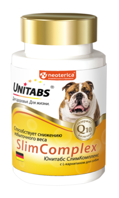Unitabs SlimComplex для собак с избыточным весом, 100 таб.